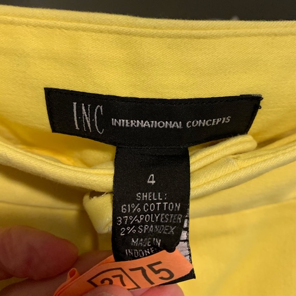 Inc bright yellow pants EUC - Picture 4 of 4